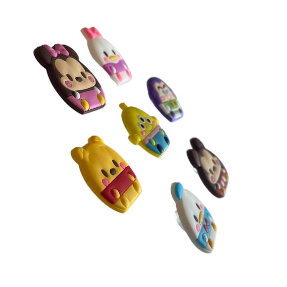 New SHOE CHARMS for Croc Clog Zippers 7PC Mickey Mouse Pooh Bear Buzz Lightyear! - Picture 2 of 6